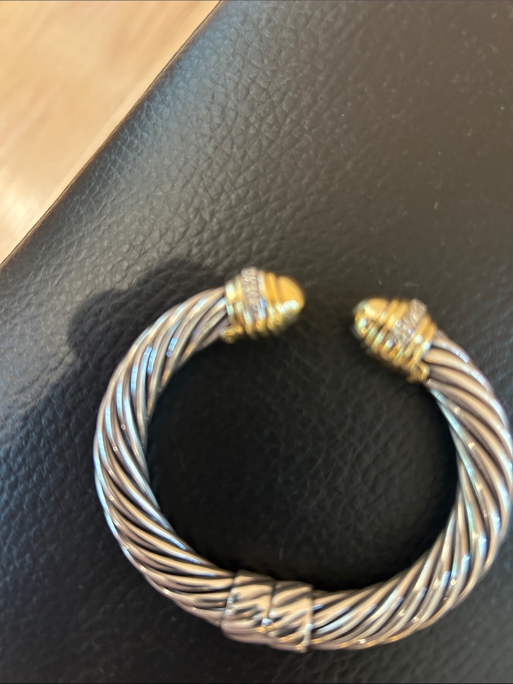 David Yurman cable diamond hinge bracelet - Picture 6 of 7